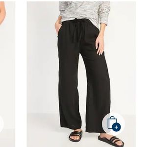 Old Navy Black linen pants